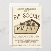 Peanut Butter Party Dessert Bake Sale Einladung (Vorne/Hinten)