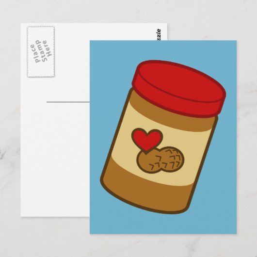 Peanut Butter Postkarte (Vorne/Hinten)