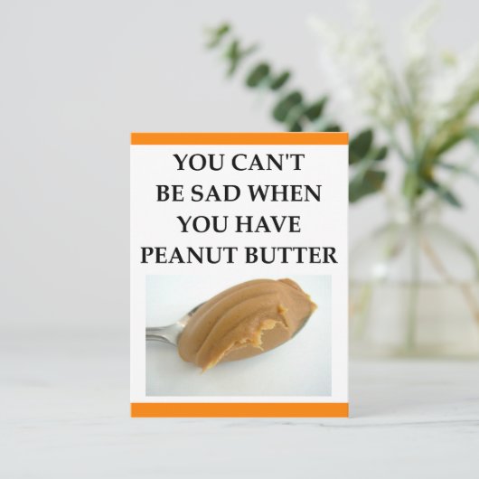 PEANUT BUTTER POSTKARTE (Stehend Vorderseite)