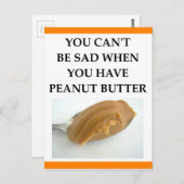 PEANUT BUTTER POSTKARTE (Vorne/Hinten)