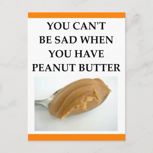 PEANUT BUTTER POSTKARTE (Vorderseite)