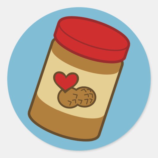 Peanut Butter Runder Aufkleber (Vorderseite)