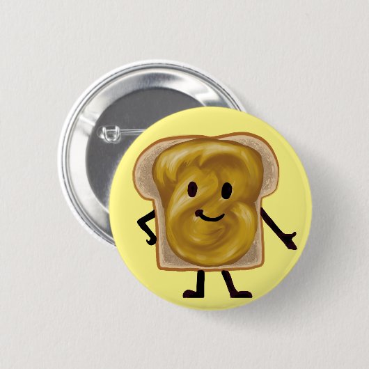 Peanut Butter Sandwich Buddy Button (Vorne & Hinten)