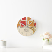 Peanut Butter & Strawberry Jelly Jam PB&J Runde Wanduhr (Zuhause)