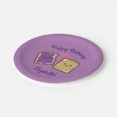 Peanut Butter und Jelly Birthday Party PBJ Pappteller (Schrägansicht)