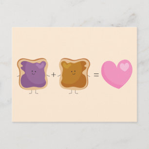 Peanut Butter und Jelly Liebe Postkarten