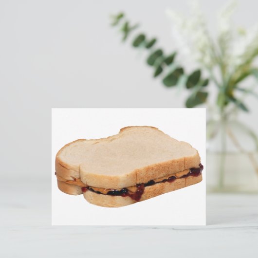 Peanut Butter und Jelly Sandwich Postkarte (Stehend Vorderseite)