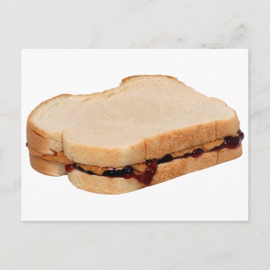 Peanut Butter und Jelly Sandwich Postkarte (Vorderseite)