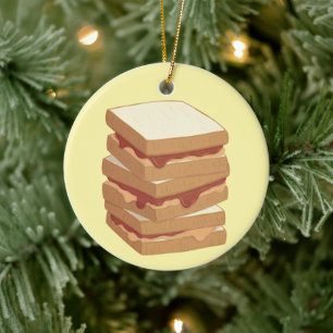 Peanut Butter und Jelly Sandwiches Freunde für imm Keramik Ornament