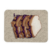 Peanut Butter und Jelly Sandwiches Magnet (Horizontal)