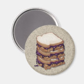 Peanut Butter und Jelly Sandwiches Magnet (Vorderseite/Rückseite)