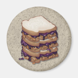 Peanut Butter und Jelly Sandwiches Magnet