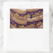 Peanut Butter und Jelly Sandwiches Rechteckiger Aufkleber (Tasche)