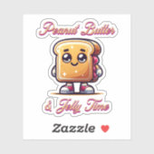 Peanut Butter und Jelly Time Aufkleber (Blatt)