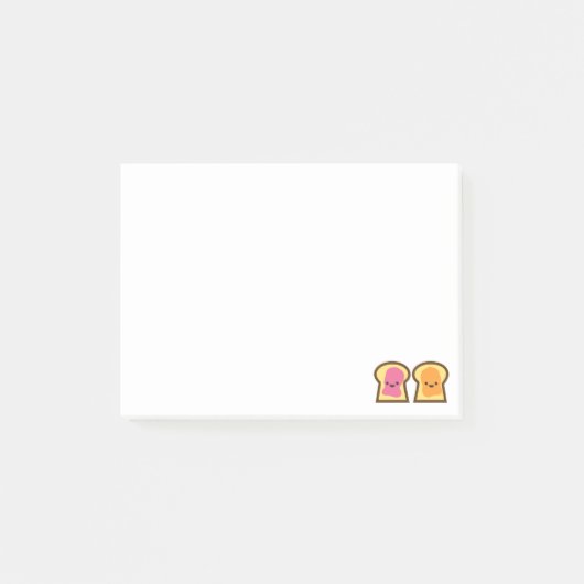 Peanut Butter und Jelly Toast Friends Post-it Note Post-it Klebezettel (Vorderseite)