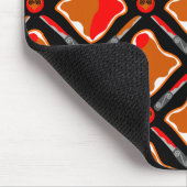 Peanut Butter und Strawberry Jam Seamless Patter Mousepad (Ecke)