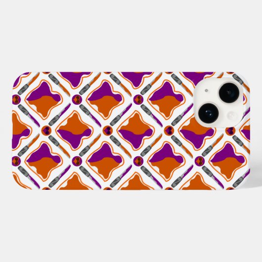 Peanut Butter und Traubengelb Nahtloses Muster Case-Mate iPhone Hülle (Rückseite (Horizontal))