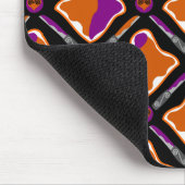 Peanut Butter und Traubengelb Nahtloses Muster Mousepad (Ecke)