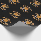 Peanut Butter Vibes Funny & Niedlich Design Geschenkpapier (Ecke)