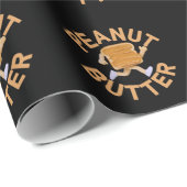 Peanut Butter Vibes Funny & Niedlich Design Geschenkpapier (Rolleneckpunkt)
