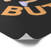 Peanut Butter Vibes Funny & Niedlich Design Poster (Ecke)