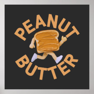 Peanut Butter Vibes Funny & Niedlich Design Poster