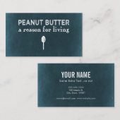 Peanut Butter Visitenkarte (Vorne/Hinten)