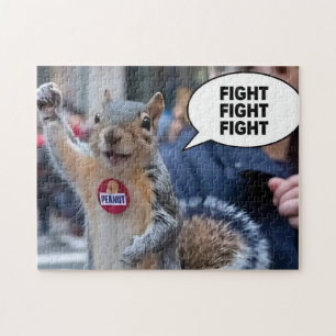 Peanut das Eichhörnchen lustiges konservatives Wei Puzzle