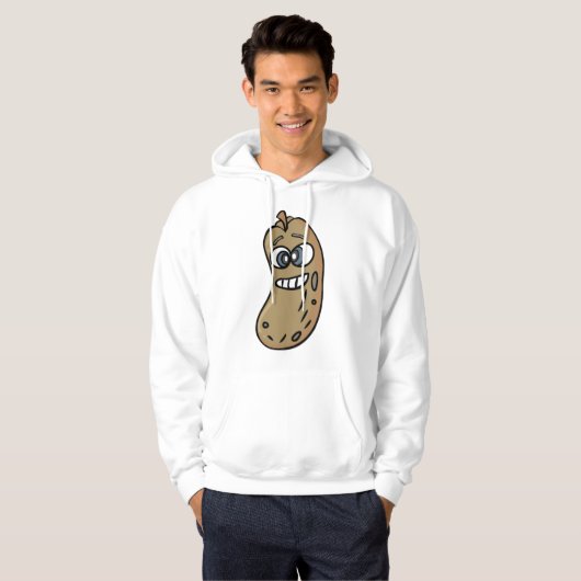 Peanut Face Nutty Spaß Hoodie (Vorne ganz)