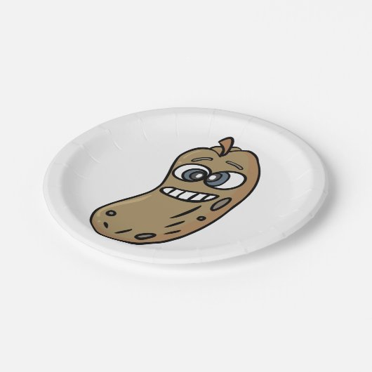 Peanut Face Pappteller (Schrägansicht)