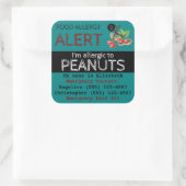 Peanut Food Allergy Sticker Aquamarin (Tasche)