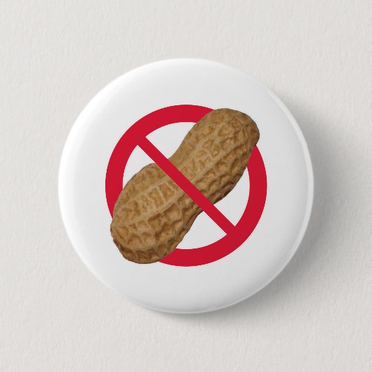 Peanut Forbidden - Arachide verboten Button (Vorderseite)