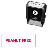 Peanut Free Allergy Friendly Permastempel (Beispiel)
