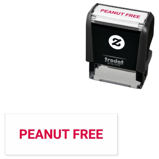 Peanut Free Allergy Friendly Permastempel (Beispiel)