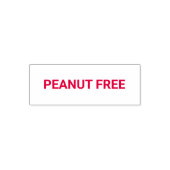 Peanut Free Allergy Friendly Permastempel (Design)