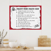 Peanut-Free-Pirate-Code (Poster) Poster (Küche)