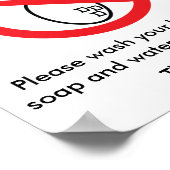 Peanut Free Zone Poster (Ecke)