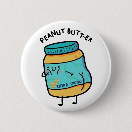 Peanut-Hintern-er-Peanut-Pun-Knopf-Button Button (Vorderseite)