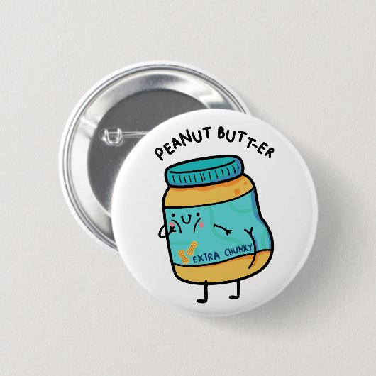 Peanut-Hintern-er-Peanut-Pun-Knopf-Button Button (Vorne & Hinten)