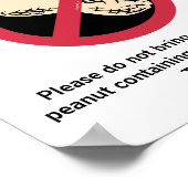 Peanut-kostenloser Unterricht - individuelle Aller Poster (Ecke)