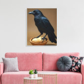 Peanut Lovers Crow-Raven Leinwand Kunst, Dichtung  (Insitu (Wohnzimmer))