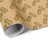 Peanut Nuts Circus Ballpark Peanuts Snack Food Geschenkpapier (Rolleneckpunkt)