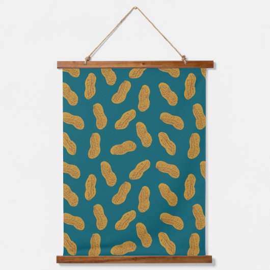 Peanut Pattern Wandteppich Mit Holzrahmen (Vorderseite)