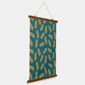Peanut Pattern Wandteppich Mit Holzrahmen (Gewinkelt)