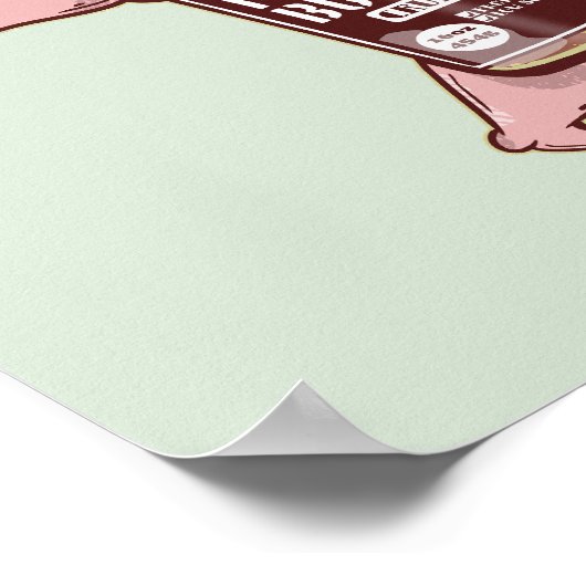 Peanut Putter Monster Poster (Ecke)