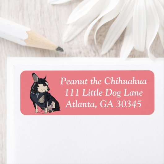 Peanut the Chihuahua Address Labels (Insitu)