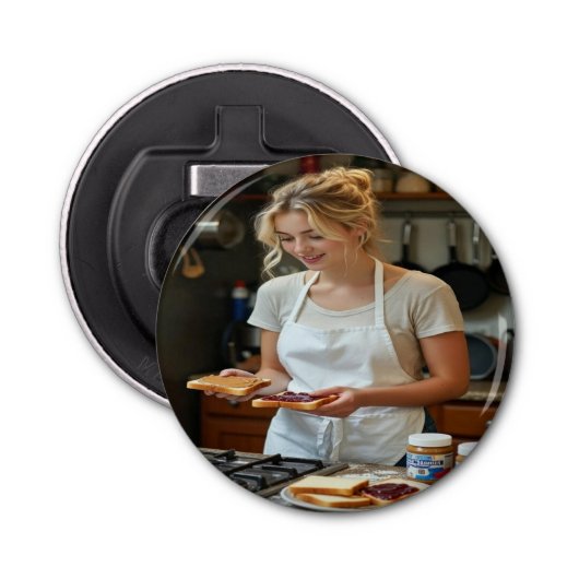 Peanutbutter and Jelly Sandwich Custom Flaschenöffner (Vorderseite)