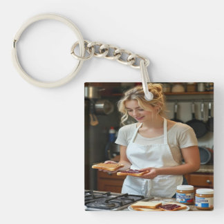 Peanutbutter and Jelly Sandwich Custom Schlüsselanhänger