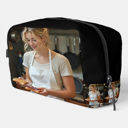 Peanutbutter and Jelly Sandwich Custom Waschbeutel (Rechte Ecke)