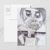 Peanuthead Vs. Reflux Postkarte (Vorne/Hinten)